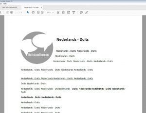 Vertaling Nederlands Duits